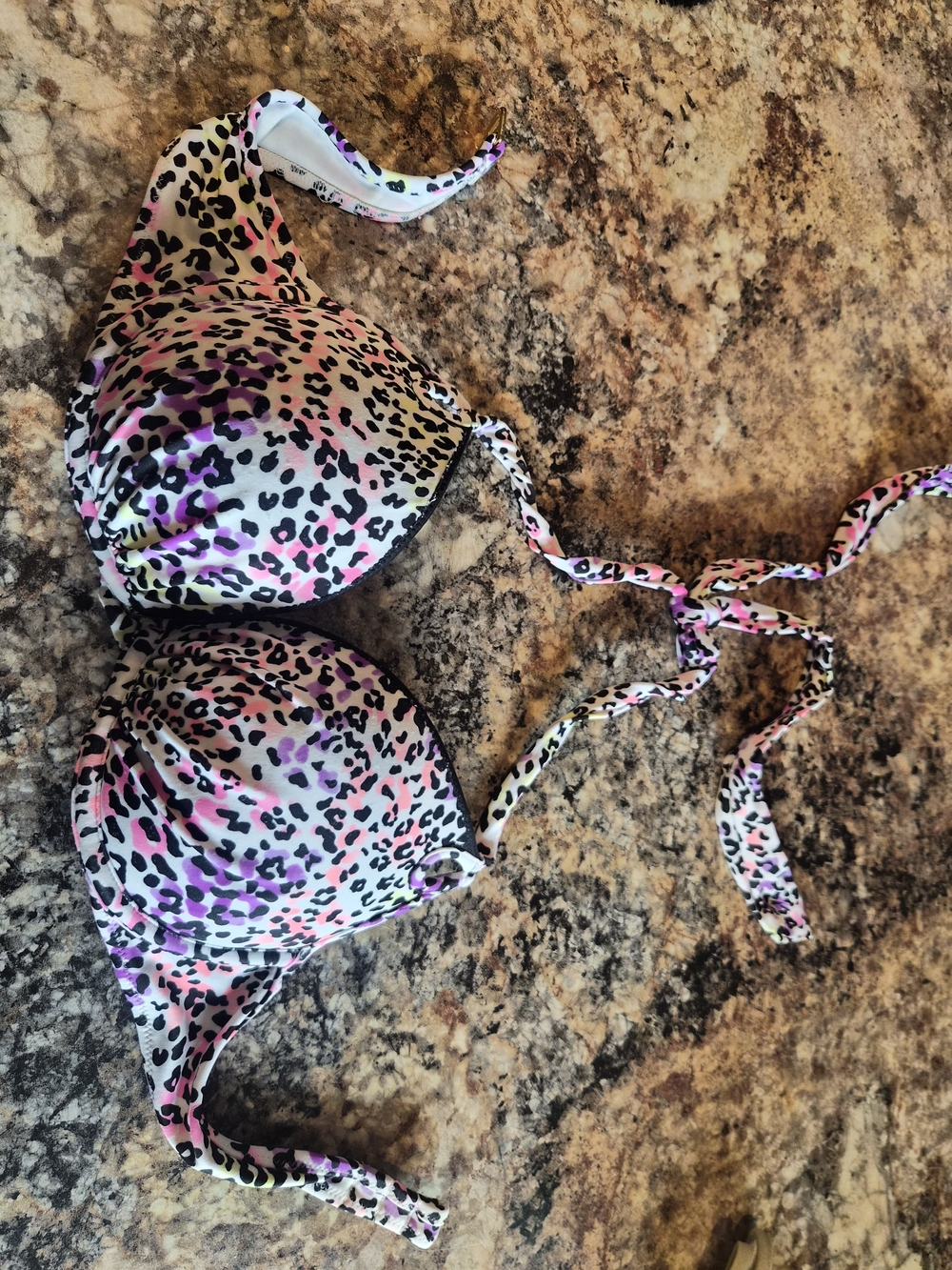 VS Rainbow Leopard Bikini Top